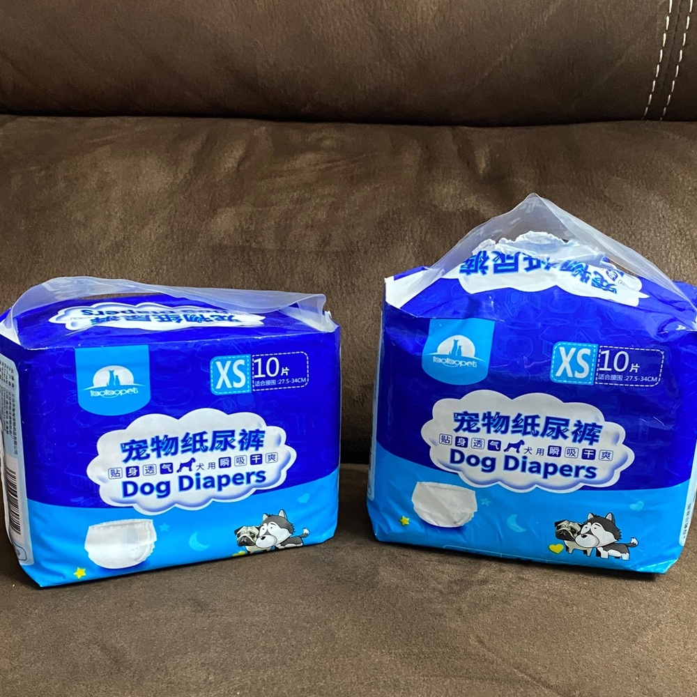 Pet Dog Diapers XS - Blue